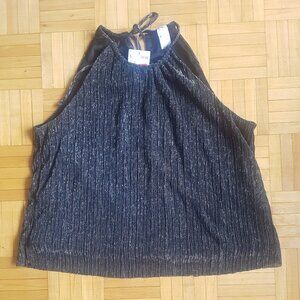 BNWT H&M Divided Sparkle Crinkle Top  size 14